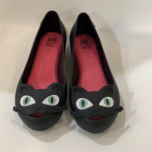 Mini Melissa Black Cat Flats